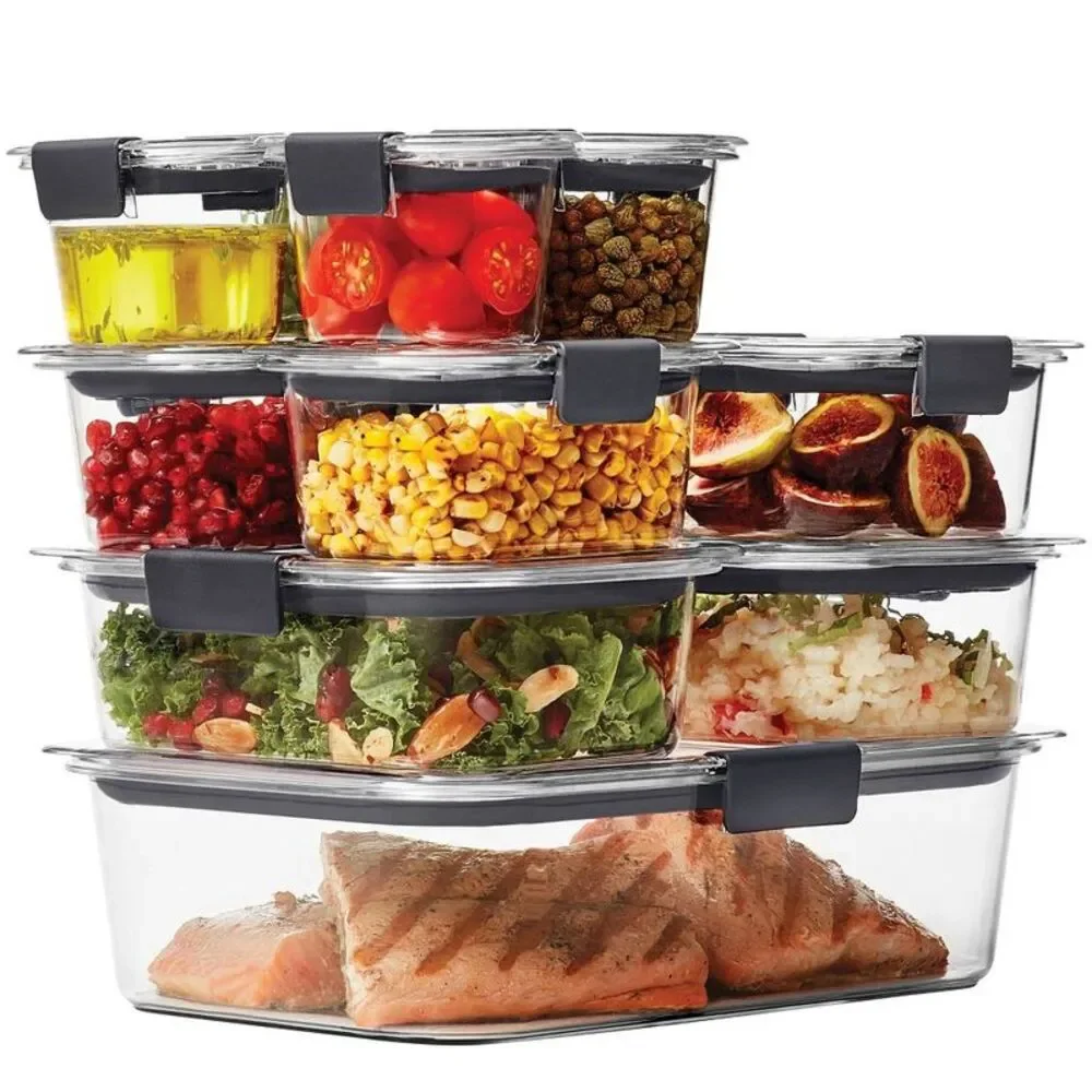 Brilliance 22pc Plastic Food Storage Container Set with Lids - Clear